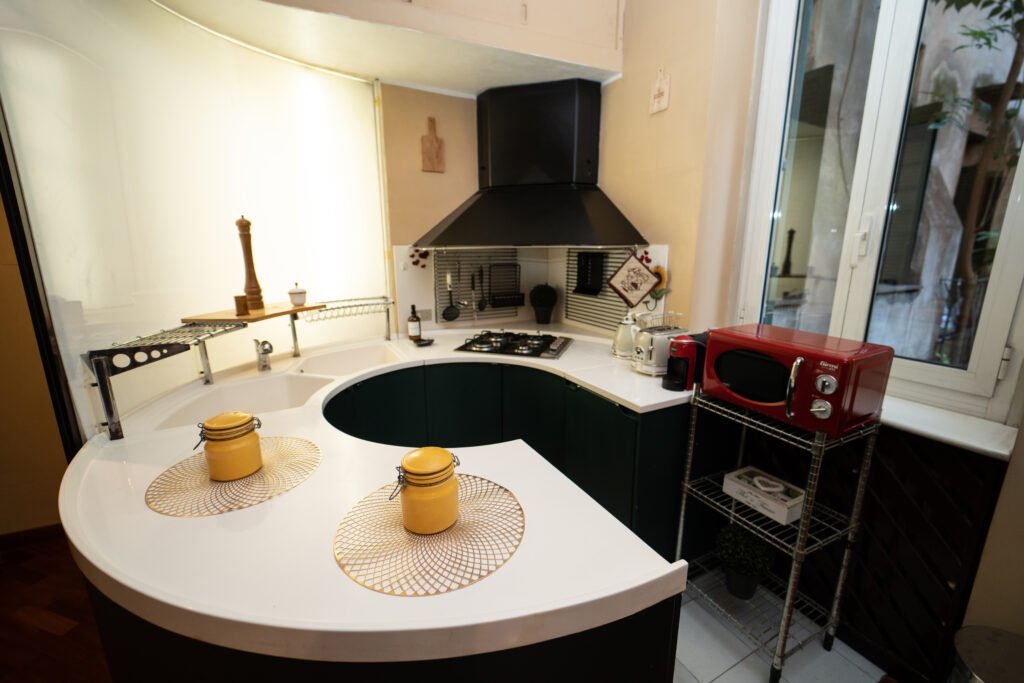 Cucina circolare, Navona Apartment, Roma
