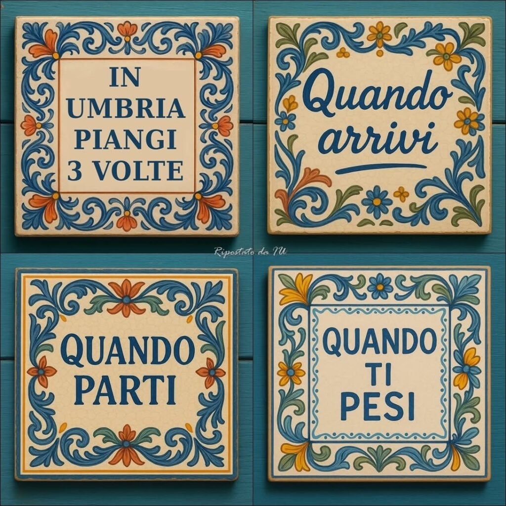 In Umbria You Cry Three Times…